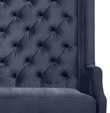 Buy modern chesterfield sofa online in london & across uk from denelli italia store. Casa Padrino Luxury High Back Sofa Midnight Blue Black 160 X 68 X H 160 Cm Luxury Chesterfield Velvet Sofa