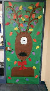 December Classroom Door Christmas Reindeer Arvore De Natal Enfeites De Natal Enfeites