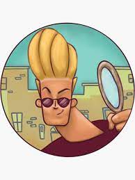 Johnny Bravo Realistic Cartoon Portrait Holding Mirror Sticker By Katieharperart In 2021 Realistic Cartoons Johnny Bravo Johnny Bravo Cartoon