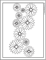 Downloading the flower coloring page is a simple way to make busy a noisy little girl! 102 Flower Coloring Pages Customize And Print Ad Free Pdf