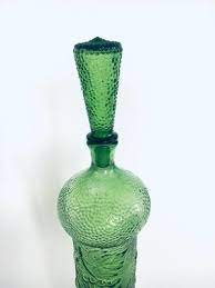 Green Wine Decanter Bottle With Stopper