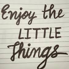 If you start to appreciate and realize these little things in life you may just enjoy it all a bit more. Enjoy The Little Things