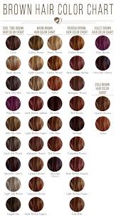 24 shades of brown hair color chart to suit any complexion