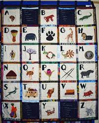 Alphabet Chart Abc African Theme Quilt Letters Wall Hanging Nursery Decor Abc Wall Hanging Childrens Wall Hanging Art Quilt