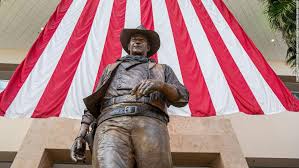 Raised printed john wayne cactus art. John Wayne Airport Democrats Want It Renamed After Quotes From 1971 Interview Resurface Cnn