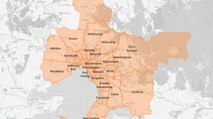 Melbourne royal botanic gardens map. Coronavirus Victoria Melbourne Mitchell Shire Covid 19 Lockdown Suburbs Boundary Line