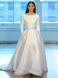 See Justin Alexander Signature Wedding Dresses From Bridal Fashion Week A Line Wedding Dress Wedding Dress Long Sleeve Justin Alexander Wedding Dress