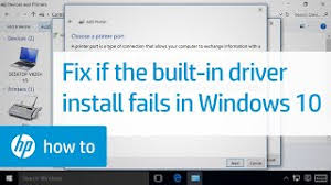 Hp Printers Windows 10 Built In Driver Failed To Install Hp Customer Support