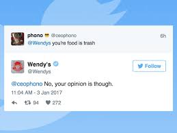I aint like these rap n*ggas. Wendy S Is Roasting People On Twitter And It S Hilarious