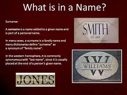 A surname is your family name, sur coming from the french sur meaning over. What Is A Surname What Is The Surname Of Jesus Batw