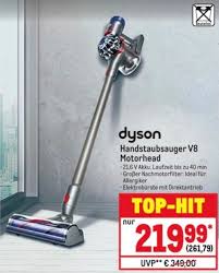 See the features and learn the wall mounted charging dock recharges your dyson v8™ vacuum. Dyson V8 Absolute Akku Handstaubsauger Fur 261 79 Metro Deal