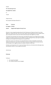 Contoh Surat Pengunduran Diri Dari Organisasi Masyarakat Contoh Surat Terbaru