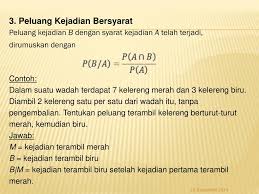 Contoh soal peluang kejadian bersyarat dan jawabannya. Ppt Bab 2 Peluang Powerpoint Presentation Free Download Id 4335065