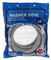 Kelaro 10 Foot Stainless Steel Washing Machine Hoses 2 Pack Burst Proof 644730790819 Ebay