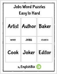 Usa daily crossword fans are in luck—there's a nearly inexhaustible supply of crossword puzzles online, and most of them are free. Jobs And Occupations Word Puzzles Workbook Englishbix