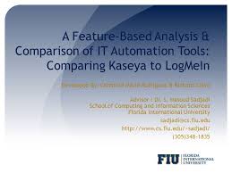 A Feature Based Analysis Comparison Of It Automation Tools