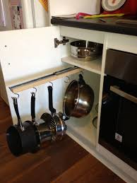 Easy Diy Saucepan Cupboard Storage 22 Sliding Bracket From Bunnings A 3 Piece Of Pine And Some H Kitchen Fittings Kitchen Ideas New House Kitchen Wall Units