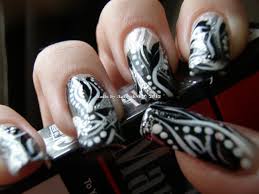 Silvery white nails and, tiny snowflakes on a red base looks absolutely gorgeous and this is a great look for christmas. Black White Number Two It S Getting Better Me My Nails I