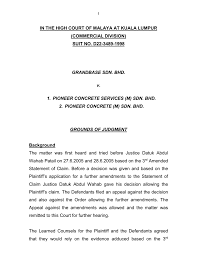 See full list on studocu.com 1 In The High Court Of Malaya At Kuala Lumpur