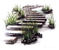 epingle par parag shashikant sur art tutorial dessin jardin dessin paysage neige architecte exterieur