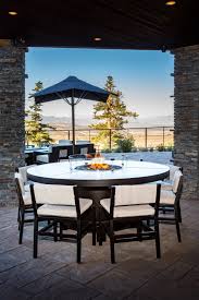 Sego lily magna 4 piece fire pit conversation patio set. Mammoth Fire Pit Formal Dining Table Cooke Furniture