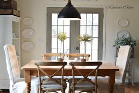 Beautiful restoration hardware black rustic wood kitchen/ dining room table! The Essence Of Home New Kitchen Chairs