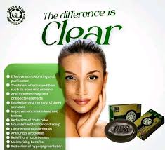 I had my African black soap bar resting