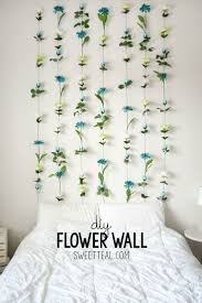 Diy Flower Wall Headboard Home Decor Sweet Teal Diy Flower Wall Dorm Diy Dorm Room Diy