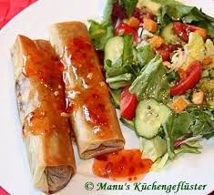 Manus Kuchengefluster Fruhlingsrollen Thailandische Art Asia Essen Fruhlingsrollen Rezept Asiatische Rezepte