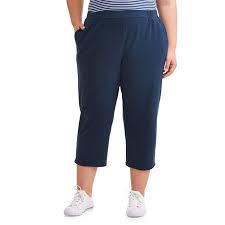 terra sky womens plus size knit capri walmart com