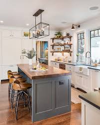 More than just a practical addition, kitchen pendant lighting is a decorative feature over worktop spaces, too. Rustic Modern Kitchen Kitchen Design Home Decor Kitchen Kitchen Remodel