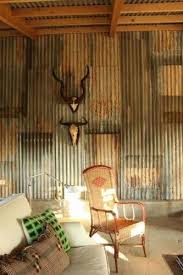 Rustic Galvanized Interior Wall Paneling I Like The Idea Of Painted Corrugated Metal In Laundry Room Panel Wall Paneling Tin Walls Corrugated Metal Wall