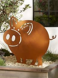 Gartenstecker Schwein Leon In 2020 Herbst Veranda Dekorationen Gartenstecker Schwein