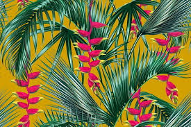 Bird Of Paradise Palm Tree Tropical Leaves Flowers Pattern Palm Trees Wallpaper Birds Of Paradise Flower Palm Tree Background