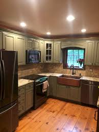 40 Awesome Sage Greens Kitchen Cabinets Decorating Yellowraises Green Kitchen Cabinets Sage Green Kitchen Kraftmaid Cabinets