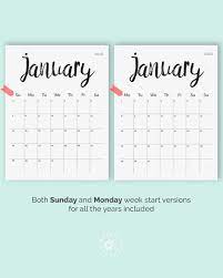 Printable Calendar 2021 2022 Desk Calendar Pdf Download Etsy Calendar Printables Printable Calendar Calendar Pages