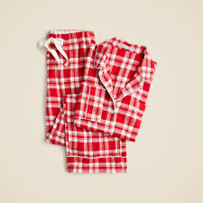 Cotton Flannel Pajama Pant Set In Plaid For Women | J.Crew