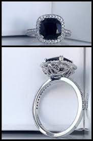 Harry Potter Symbol Black Onyx Engagement Ring Custom Ring Harry Potter Symbol Engagement Ring Key Design In Jewelry Diamond Engagement Rings Fine Jewelry
