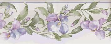 Purple Flowers Wallpaper Border 800 X 323 Floral Wallpaper Border Purple Flowers Wallpaper Wallpaper Border