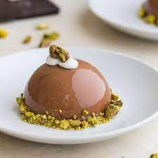 Chocolate Pistachio Dome Recipe Foodie Project Blogger Collaboration Mousse Dessert Chocolate Ganache Tart Chocolate Dome