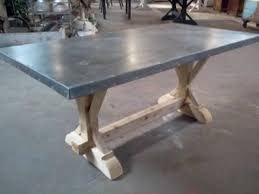 Zinc Table New Small Cedar Base Davelennard Com Zinc Table Zinc Table Top Dining Table