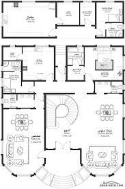 مخطط فيلا من سكن ma 05 5 غرف نوم أبعاد المسكن 16 40م عرضx19م عمق square house plans villa plan duplex house plans
