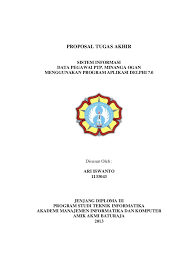 Contoh Proposal Tugas Akhir
