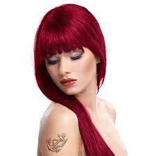 Very short dyed red hair. Splat Crimson Obsession Long Lasting Dye Semi Permanent Hair Dye Kit 86ml
