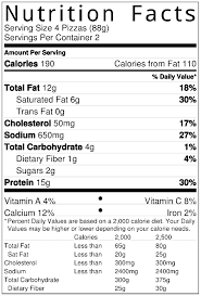 Products Real Good Foods Nutrition Chart Nutrition