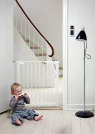 Babydan Premier Pressure Fit Safety Gate White 19 99 Argos Safety Gate Baby Safety Gate Stairs Babydan