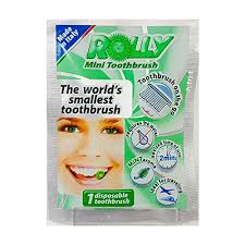 Rolly RB1076 Brosse à dents de poche Goût menta Distributeur 50 sachets  Monodose : Amazon.fr: Hygiène et Santé