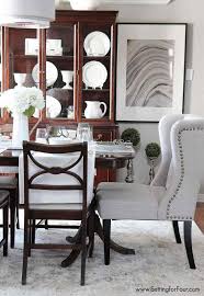 Dining Room Update Diningrooms See My Dining Room Update With These Gorgeous Linen Speisezimmereinrichtung Traditionelles Esszimmer Esszimmer Dekor Ideen