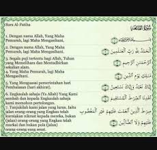 Al fatihah adalah surat ke 1 dalam al quran yang mempunyai arti pembuka. Bagi Bagi Poin Buatlah Ayat Bunyi Dan Artinya Dalam Surah Al Fatihah Brainly Co Id