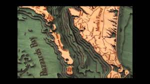 Cape Cod Wood Nautical Chart